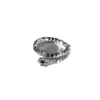 Anel de cobra spirit de luxo leve design de nicho feminino anel de casal de alto senso anel de dedo de personalidade da moda uma geração de cabelo