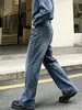 Hme Jeans para Hombre Europeos y Americanos Transfronterizos Marca de Moda Calle Alta Retro Desgastados Holgados Casuales de Pierna Recta Pantalones Exportación