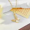 Accesorios de Collar de Mariposa Colorida con Microincrustaciones de Circonita de Venta Caliente Transfronteriza para Mujeres, Accesorios de Cadena para Clavícula Versátiles de Moda de Nicho