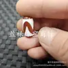 Cuentas de Jade Rojo y Blanco, Cuentas Barril de Ámbar Diente de Tigre de Tres Ojos y Nueve Ojos, Cuentas para Accesorios de Joyería