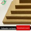 Placa de fibra de MDF laminado melamínico placa de madeira MDF painel traseiro de porta-retrato MDF em estoque atacado
