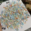 Paquete de Material de Vidrio de Color Mineral Irregular Azul para Uñas Artísticas DIY Decoración de Joyería Diamante Brillante Flash