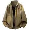 Chaqueta estilo workwear vintage, disponible en varios colores, duradera y resistente al desgaste, no propensa a formar bolitas ni a decolorarse, adecuada para el uso casual diario