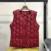 Chaleco Ligero de Algodón Estilo Nuevo 2026 para Mujer, Chaleco Corto sin Cuello Otoño e Invierno, Chaqueta Redonda Talla Grande
