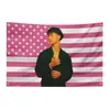 Malachi Barton Tapeçaria de Bandeira 3x5 Pés Bandeira Rosa Transfronteiriça Bandeira Malachi Barton