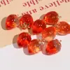 Estilo coreano mismo estilo degradado manchado hoja metálica fresa colgante resina accesorios diy aretes hechos a mano materiales para accesorios del cabello