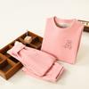 Conjunto de ropa interior térmica alemana para niños, conjunto de lana y seda para niños, ropa de otoño, pantalones de otoño, pijamas acolchados de felpa para suelo para niñas, otoño e invierno