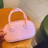 2025 Nova Bolsa de Gelatina de PVC Verão Cor Doce Ombro Transversal Mini Bolsa Moda Alça de Mão Almofada Bolsa Feminina