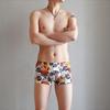 Ropa Interior de Seda de Hielo para Hombre Bóxer de Moda Estampado Personalizado Sexy U-Convexo Bolsillo Grande Cuatro Esquinas Ropa Interior para Hombre Zhongshan