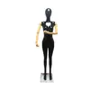 Mannequin feminino customizado multicolorido com pintura brilhante de corpo inteiro para vitrine e adereços de exposição