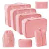 2025 Novas Sacolas Organizadoras Populares para Cosméticos, Mudança, Viagem, Conjunto de Sete Peças para Roupas, Colchas, Roupa Íntima, Desktop Atacado