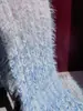 Directo de fábrica hecho a mano DIY línea degradada mezclada a mano de terciopelo largo arcoíris caramelo grupo de lana para bufanda grupo de lana regalo
