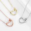 Collar transfronterizo nuevo exquisito amor simple maduro luz lujo temperamento diosa amor eterno dorado KZCN798