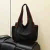Bolsa de Compras Plegable Transfronteriza Doble Capa Portátil Engrosada para Hombro Supermercado Bolsa de Almacenamiento Ecológica Bolsa de Malla Bolsa para la Colada