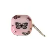 Adecuado para Fundas de Auriculares Samsung Buds Fe/Live, Funda Protectora Mariposa Bluetooth Inalámbrica de Alta Transparencia para Buds2Pro