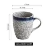 Taza de Café de Gres Retro Japonesa con Platillo Taza para Cappuccino Espresso Latte Italiana Taza de Café Elegante para Arte Latte