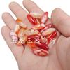 Ágata flor vermelha gelo contas de arroz Jade contas soltas grandes oval passante de estrada contas soltas pulseira colar joias DIY