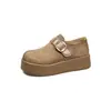 Zapatos de plataforma de suela gruesa estilo Birkenstock retro para mujer, nueva colección otoño 2026, mocasines, zuecos y zapatos casuales de un solo color para mujer