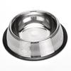 Tigela de cachorro de aço inoxidável antiderrapante, tigela de cachorro média e grande, suprimentos para animais de estimação, atacado, antiderrapante, resistente a quedas, tigela grossa para animais de estimação