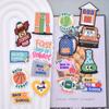 Material de papelaria escolar para e-commerce transfronteiriço acessórios diy capa de celular acessórios para porta-canetas adesivo macio de PVC de desenho animado