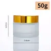 Frasco de Creme Fosco, Frasco de Vidro à Prova de Luz para Creme, Frasco Dosador Cosmético, Frasco Vazio, Frasco de Amostra para Creme para os Olhos, Frasco de Perfume