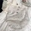 Urso da Academia~ Roupa Íntima Feminina Outono/Inverno Algodão Puro Entrepernas Grau 10A Antibacteriana Entrepernas Estendida Calcinha Feminina Fofa para Meninas