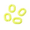 Cadena de plástico acrílico ovalada, accesorios de joyería de color para bricolaje, anillo de apertura en forma de U, cadena para bolso, accesorios con hebilla