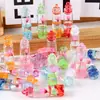 Garrafa de areia movediça luminosa pingente de flor eterna garrafa de deriva chaveiro diy brincos acessórios de brincos materiais decorativos