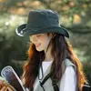 Sombrero de Viaje para Senderismo al Aire Libre para Hombres y Mujeres, Verano, Camping, Pesca, Impermeable, Sombrero de Pescador, Sombrero de Cubo, Sombrero de Pescador, Versátil