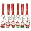 Chaveiro do Papai Noel Transfronteiriço Pingente de Carro Pingente de Chaveiro de Bolsa Presente de Natal de Alto Padrão
