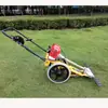 Cortacésped de empuje multifuncional de cuatro tiempos, pequeño, a gasolina, para desbroce de terrenos, jardín, uso agrícola, huerto, cortador de césped