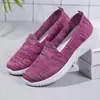 Zapatos casuales slip-on para la abuela Otoño Antideslizantes Suela suave Cómodos Zapatos para caminar para madres de mediana edad y mayores Zapatillas transpirables