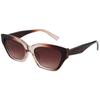 Nuevas gafas de ojo de gato, gafas de sol triangulares de estilo ojo de gato transfronterizo europeo y americano, gafas de sol de moda retro para mujer con montura pequeña y combinables para mujer.