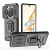 Adequado para Capa de Celular Huawei Honor X70 Urso de Batalha com Suporte de Janela Deslizante, Capa Protetora Anti-Queda Honor X9D X9C X9B