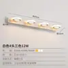Luz frontal LED moderna minimalista para espelho de toucador de banheiro, luz de espelho rotativa à prova d'água antiembaçante