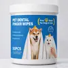 Atacado Personalizado Transfronteiriço Limpeza de Pets Conveniente Dedais Dedais para Limpeza de Ouvidos e Dentes de Pets Dedais de Limpeza Descartáveis