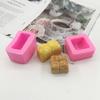 Pinza Le Dos-par Cuatro-par Pan de Abs Molde de Silicona Molde Hecho a Mano DIY Vela de Aromaterapia Casera Molde de Yeso