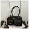 Bolso de Mano Vintage Maillard Transfronterizo para Mujer Otoño Nuevo Bolso de Hombro Textura de Alta Calidad Casual Bolso Almohada para Axila