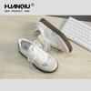 Zapatos Blancos Versátiles Estilo Coreano Leche Universal para Mujer Verano 2025 Nuevo Estilo Campus Transpirables y a Cuadros Zapatos de Entrenamiento Alemanes