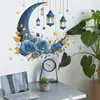Lustre Lua do Oriente Médio Flores Estrelas Quarto Sala de Estar Entrada Decoração de Casa Adesivos de Parede Atacado Autoadesivo