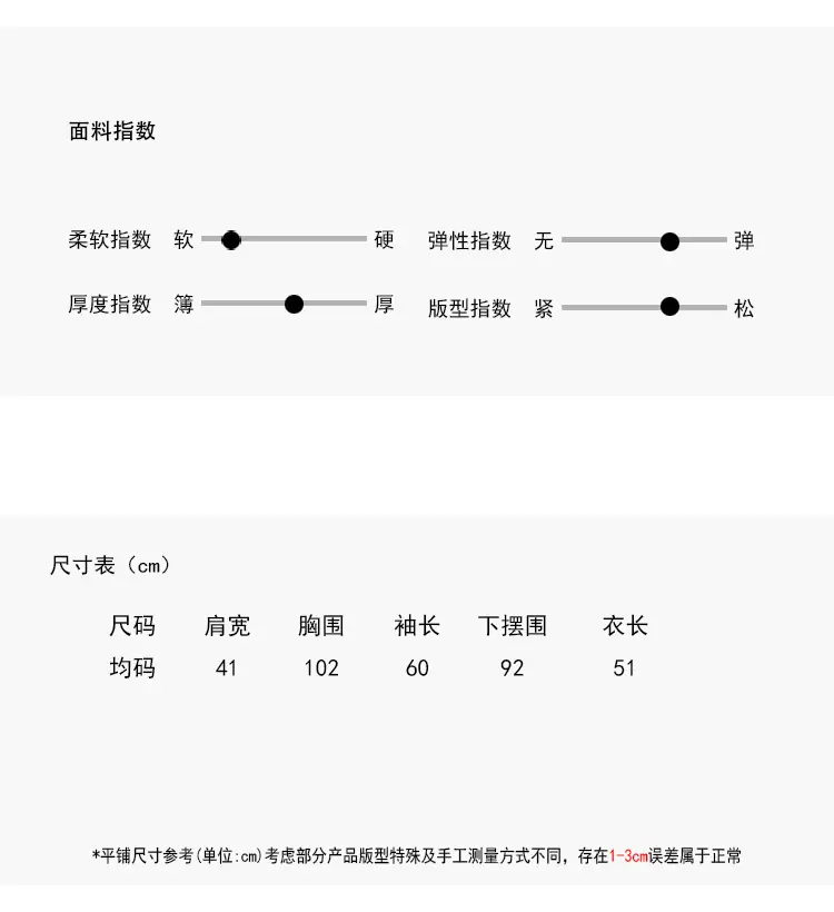 尺寸表