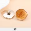 Botones de Plástico, Galvanoplastia Asimétrica, Abrigos de Lana para Mujer, Cortavientos, Abrigos, Estilo Pequeño Fragante a la Moda, Botones con Pie