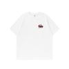 Jie Zhan Roupas Masculinas Camiseta Estampada Estilo Americano Retrô Nova Coleção Primavera e Verão 2026 Marca Moderna Europeia e Americana Modelagem Solta Personalizada Manga Curta Estilo Masculino
