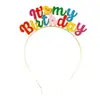Diadema de Colores con Letras de Venta Caliente Transfronteriza Diadema Arcoíris Diadema para Fiestas de Niñas Diadema para Cumpleaños Concierto Ropa para Animadoras