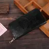 Porta billetes retro transfronterizo europeo y americano, largo, gran capacidad, tarjetero multiposición, monedero de mano para hombre con relieve creativo
