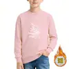 Sudadera Casual de Marca Popular y de Moda para Niños, Estilo Americano Elegante con Estampado de Letras, Manga Larga, Cuello Redondo, Chaqueta de Primavera Transfronteriza