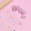 Novo Adesivo para Nail Art Estéreo 5D Em relevo Borboleta Flor Renda Laço Rosa Adesivo de Unha de Alta Qualidade