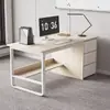 Escritorio de computadora moderno y simple, juego de escritorio y silla de oficina, escritorio para personal, escritorio para jefe, mesa de conferencias simple