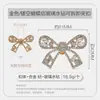 Fivela de Sapato Feminino de Salto Alto com Laço Vazado de Metal e Strass, Clipe Decorativo Removível para Sapato, Ornamento de Flor para Sapato