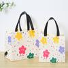 Bolsa No Tejida Logo Personalizado Lindo Oso Caricatura Mochila Bolsa de Compras DIY Supermercado Escuela Compras Bolsa Tejida